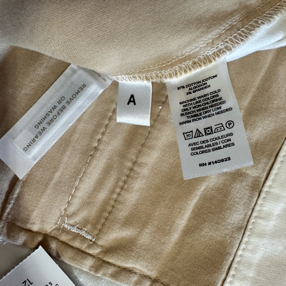 NEW LOFT Monroe 4” Chino Shorts in White - Picture 8 of 9